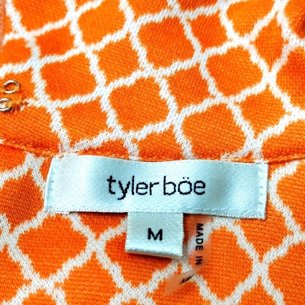 Tyler Boe Cowl Neck Orange Mini Dress Size M - Picture 8 of 9
